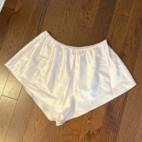 Light Pink Satin Shorts - Picture 5 of 5
